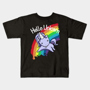 Hello Unicorn Kids T-Shirt